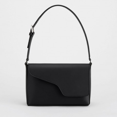 Black baguette bag Caselle from ATP Atelier