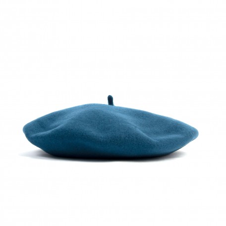 Woolen blue beret